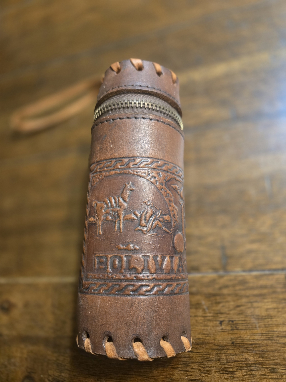 Bolivia Brown Leather Travel Case - Men/Women Accessories